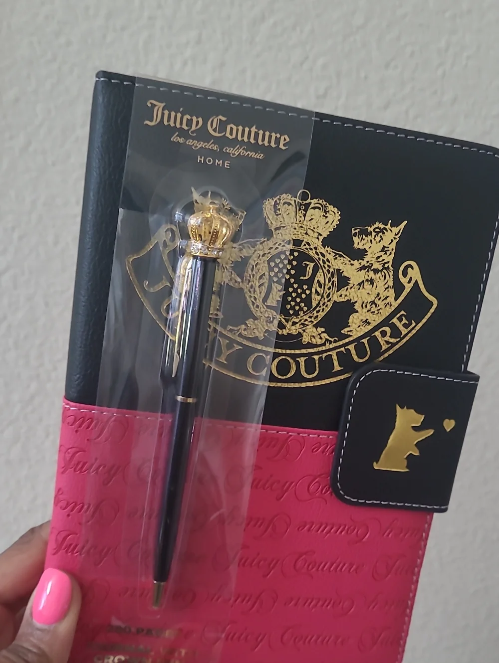 Juicy Couture Journal With Crown Pen- 280 Pages